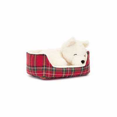 Jellycat Napping Nipper Westie Dog UK | 85071UWJE